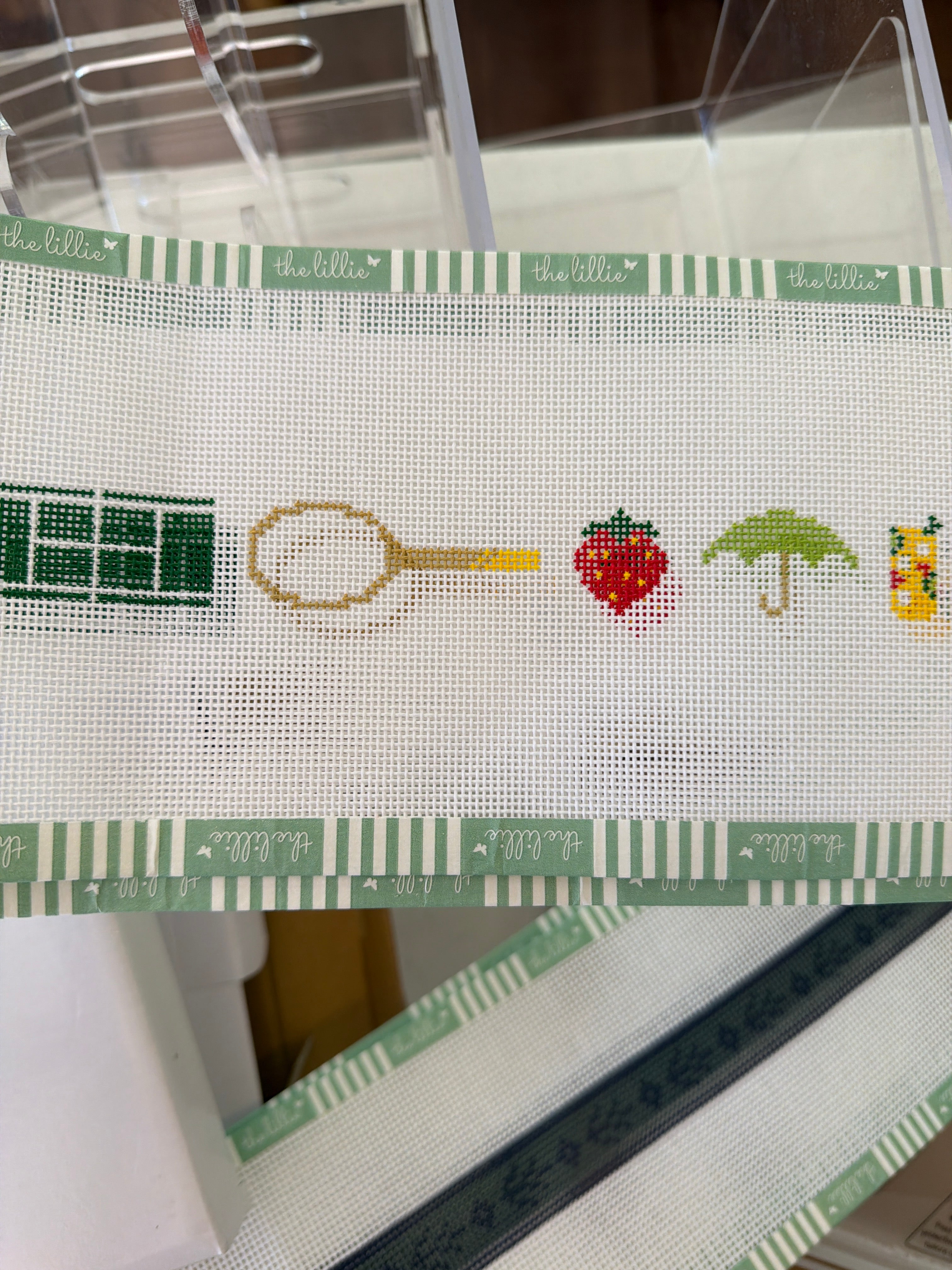 Tennis Icons Belt/Strap/Band | Needlepoint Canvas