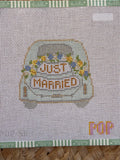 Just Married Car | Needlepoint Canvas