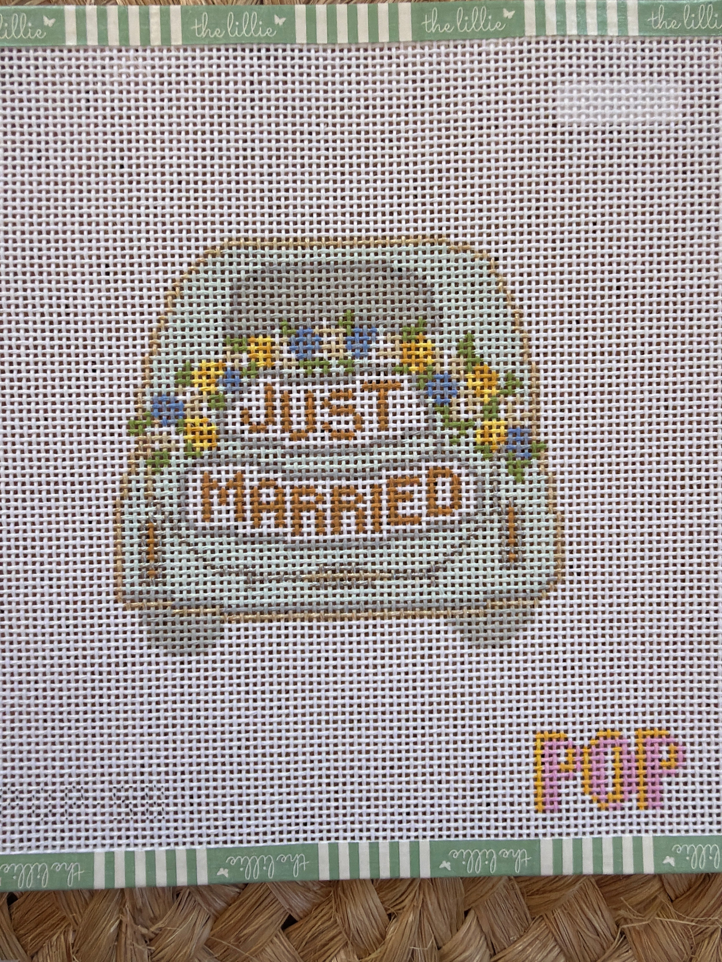 Just Married Car | Needlepoint Canvas