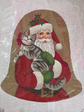 Santa and Kitty | Needlepoint Canvas