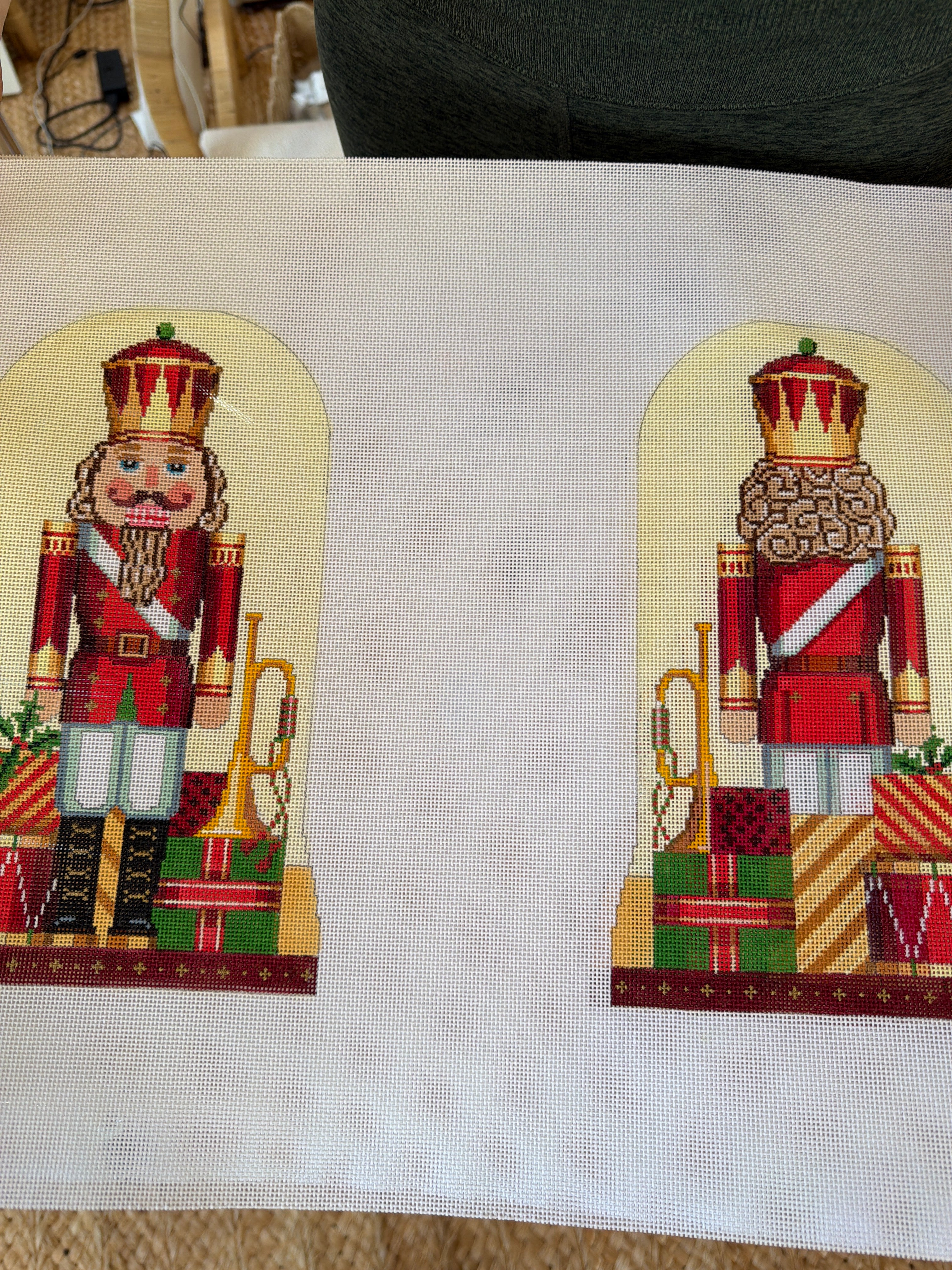 Red Double-Sided Nutcracker | Needlepoint Canvas