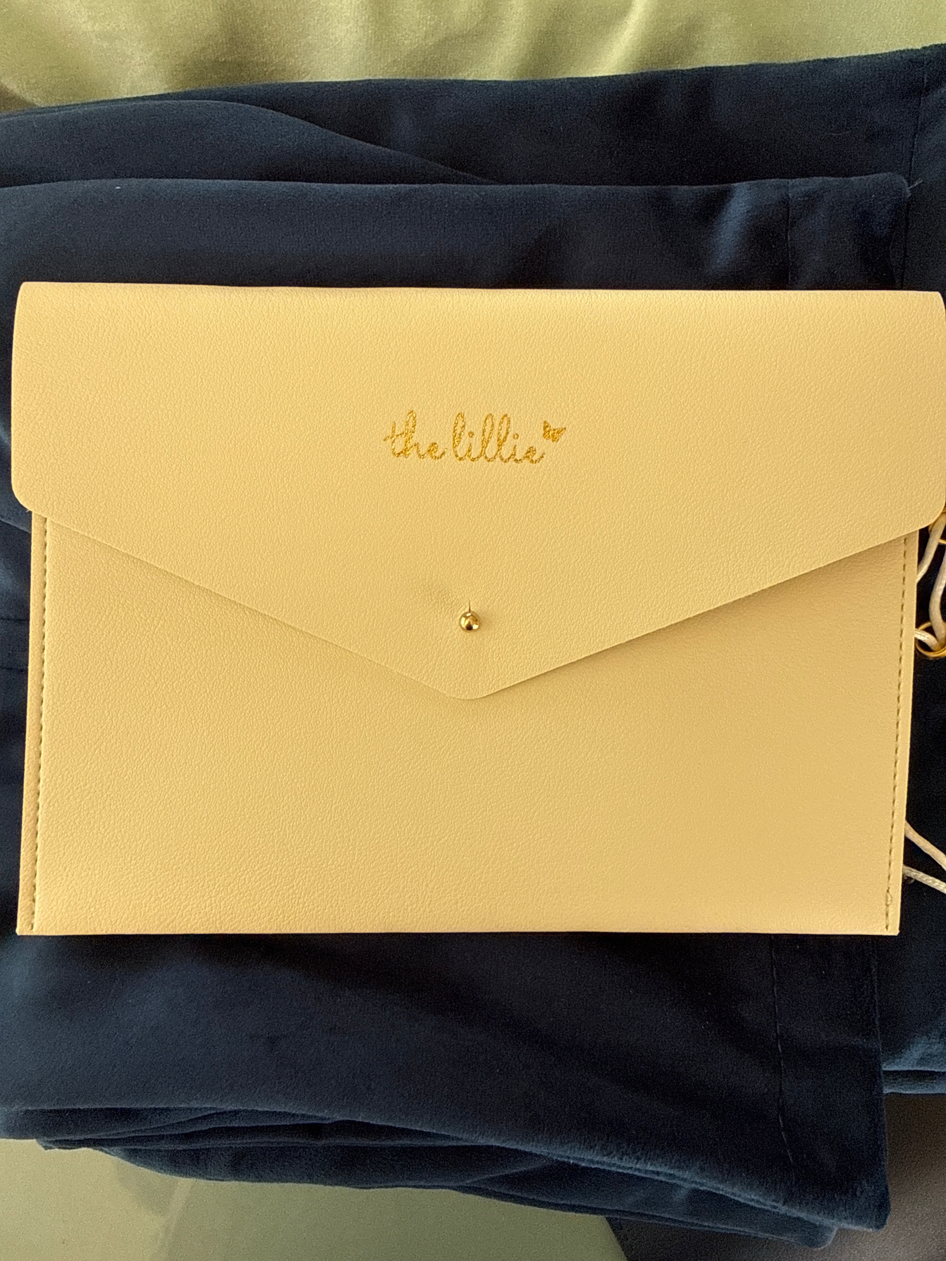 The Lillie Leather Mahj Card Holder - Ivory