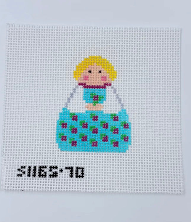 Rosebud Angel | Needlepoint Canvas