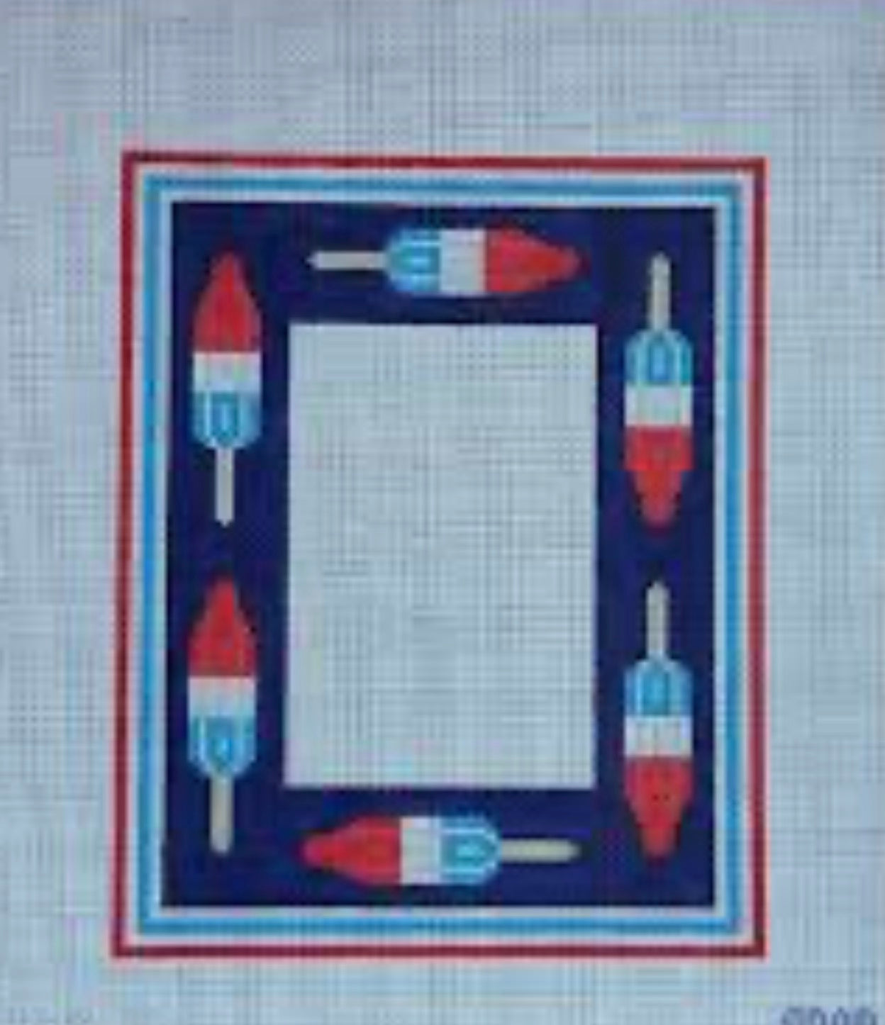 Rocket Pop Frame | Needlepoint Canvas