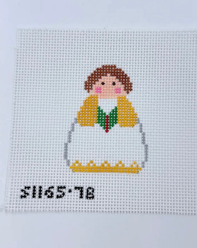 Yellow Choir Angel | Needlepoint Canvas