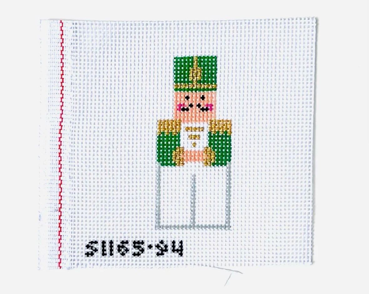 Green Nutcracker Angel | Needlepoint Canvas