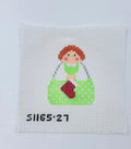 Red Stocking Angel | Needlepoint Canvas