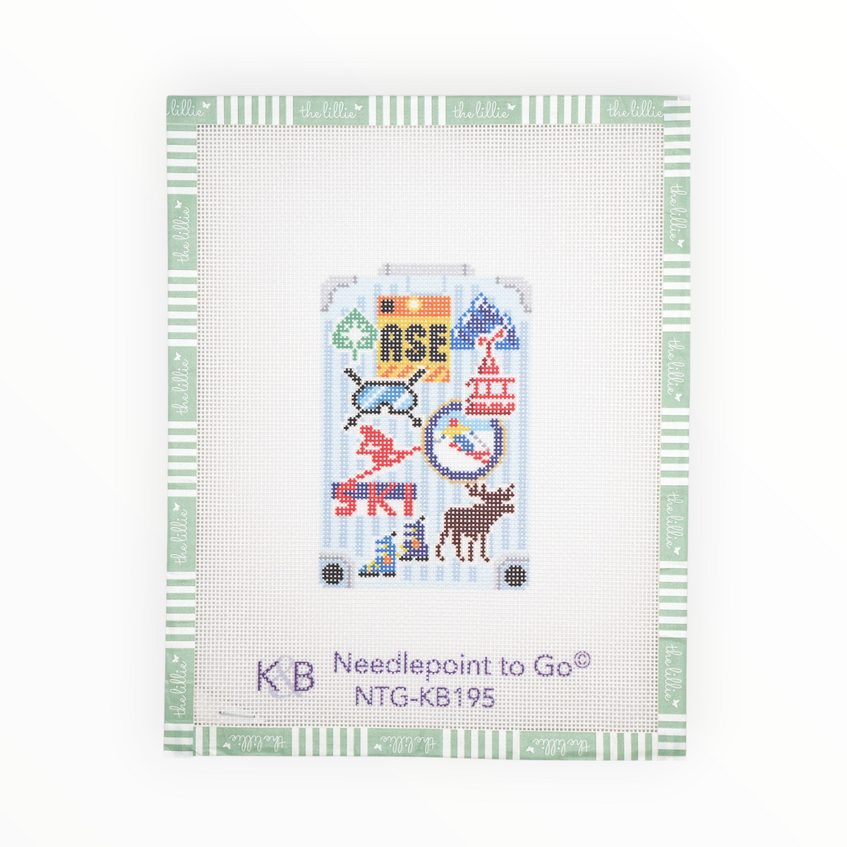 Globe Trotter – Aspen needlepoint canvas by Needlepoint To Go