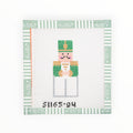 Green Nutcracker Angel needlepoint canvas by KCN Designers