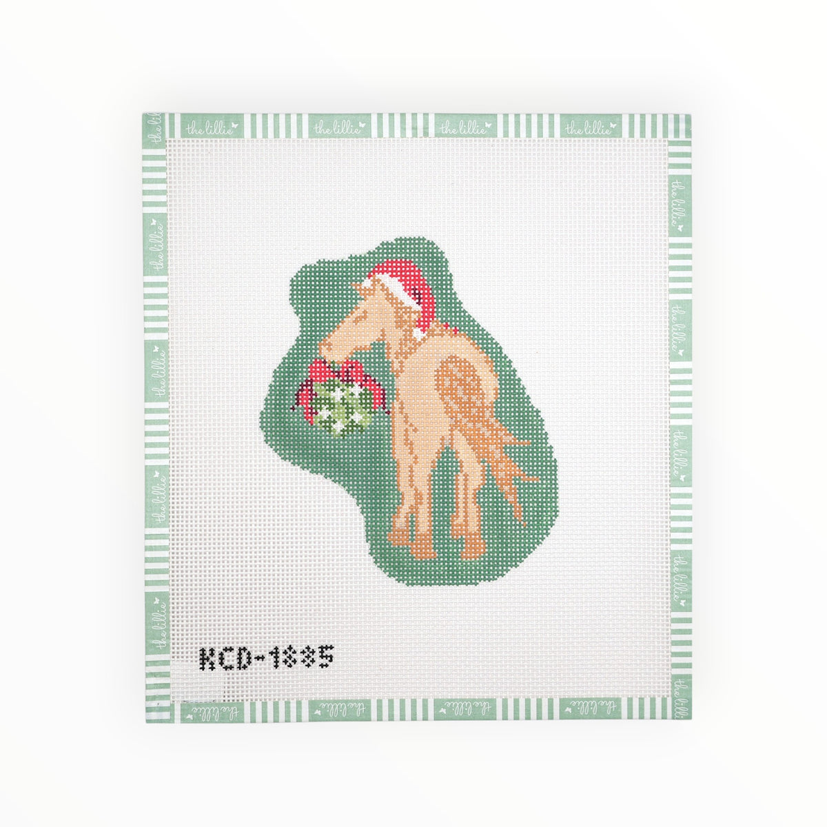 Holiday Horse needlepoint canvas by KCN Designers