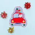 Santa in Car needlepoint canvas by Stitch Style