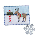 Reindeer with North Pole Sign | Needlepoint Canvas