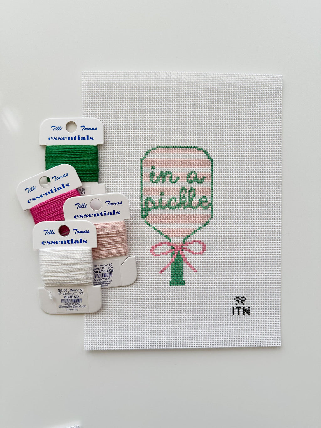 In a Pickle Pickleball Racket canvas detail