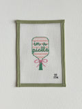 In a Pickle Pickleball Racket needlepoint canvas