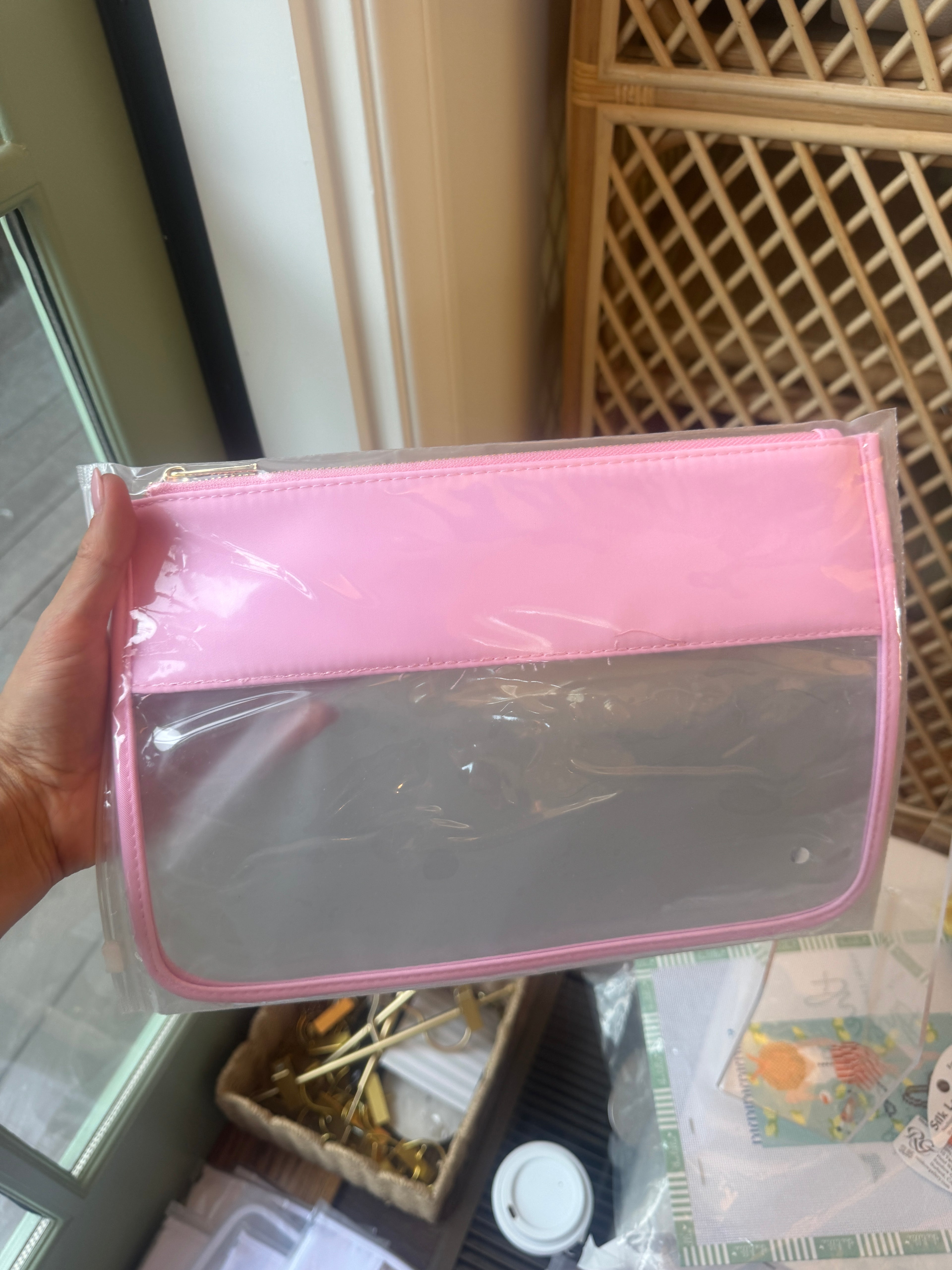 Pink Banner Project Bag
