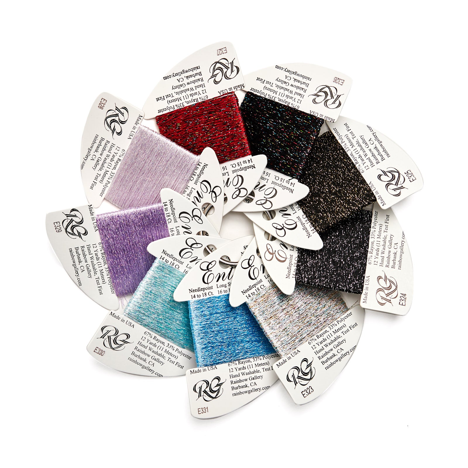 Rainbow Gallery Entice E343 Mardi Gras needlepoint thread