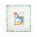 Lisbon Tram Stamp needlepoint canvas by Stitch Style