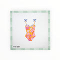 One Piece Floral needlepoint canvas by JJ