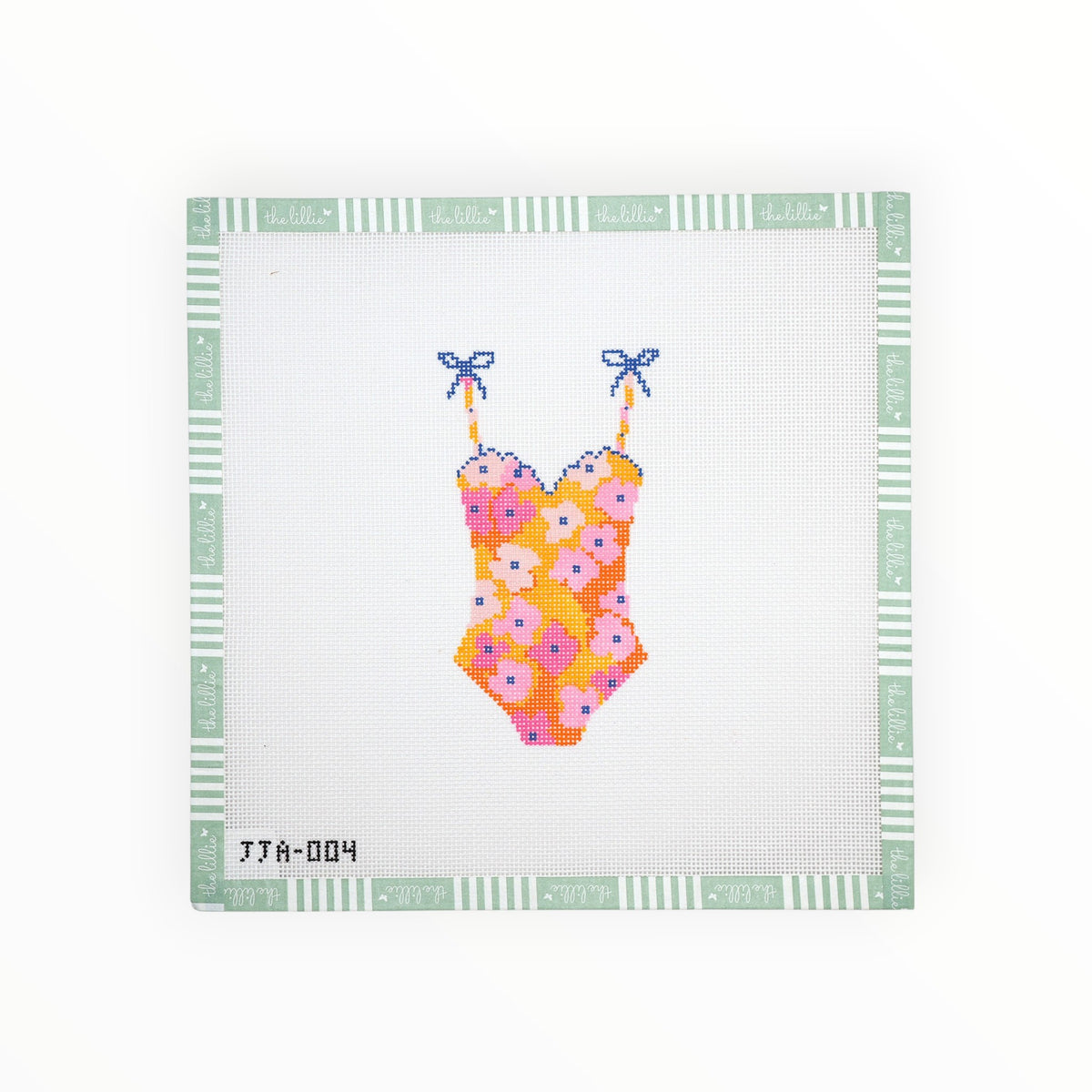 One Piece Floral needlepoint canvas by JJ