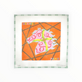 Hermes-Inspired Confetti Horse needlepoint canvas by Kate Dickerson, 18 mesh
