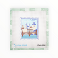 Prague Charles Bridge Stamp needlepoint canvas by Stitch Style