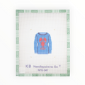 Preppy Sweater needlepoint canvas by Needlepoint To Go