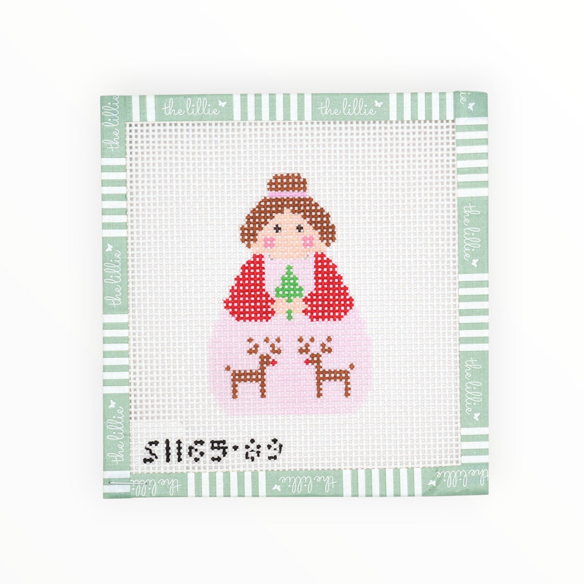Reindeer Angel needlepoint canvas by KCN Designers