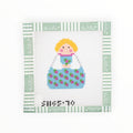 Rosebud Angel needlepoint canvas by KCN Designers