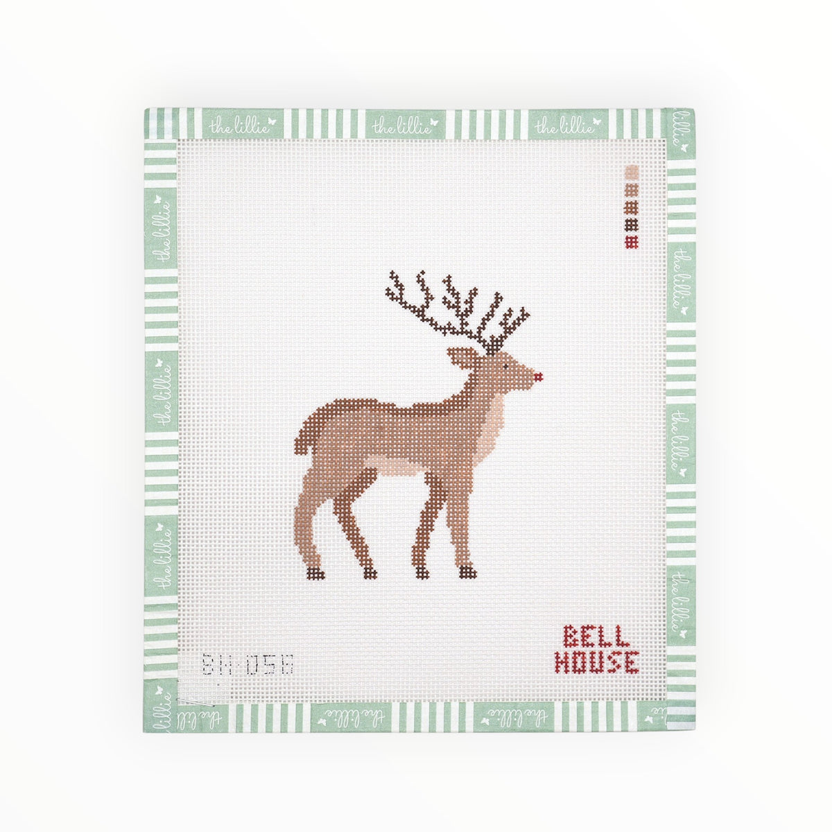Rudolph needlepoint canvas by Bell House Designs