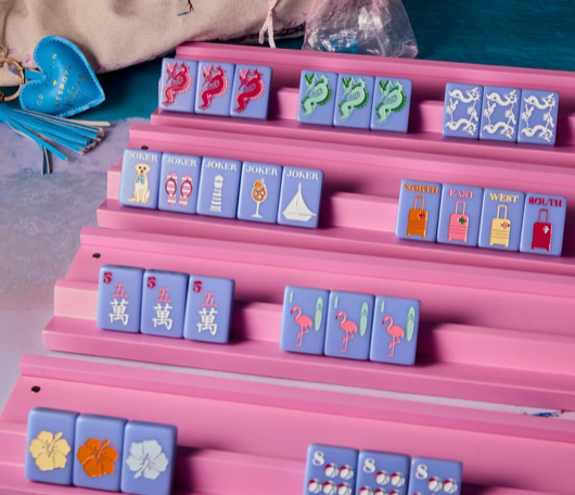 Bespoke X Gray Malin Beach Club Mahjong Tiles - Ocean Blue