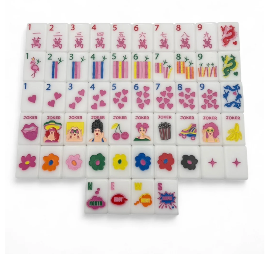 Pop Divas - Bright White | Mahjong Tiles