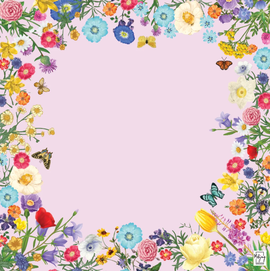 Preppy Pink Garden Mat