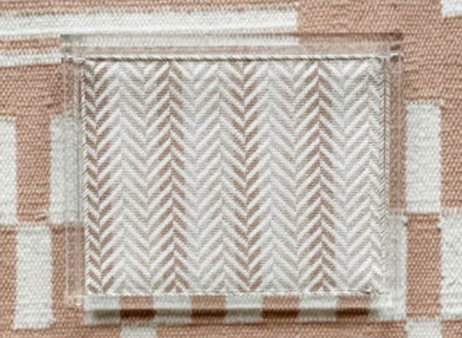 Herringbone Clutch - Neutral needlepoint canvas by Initial K Studio (view 4)