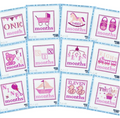 Monthly Milestone Cards – Pink | Needlepoint Canvas