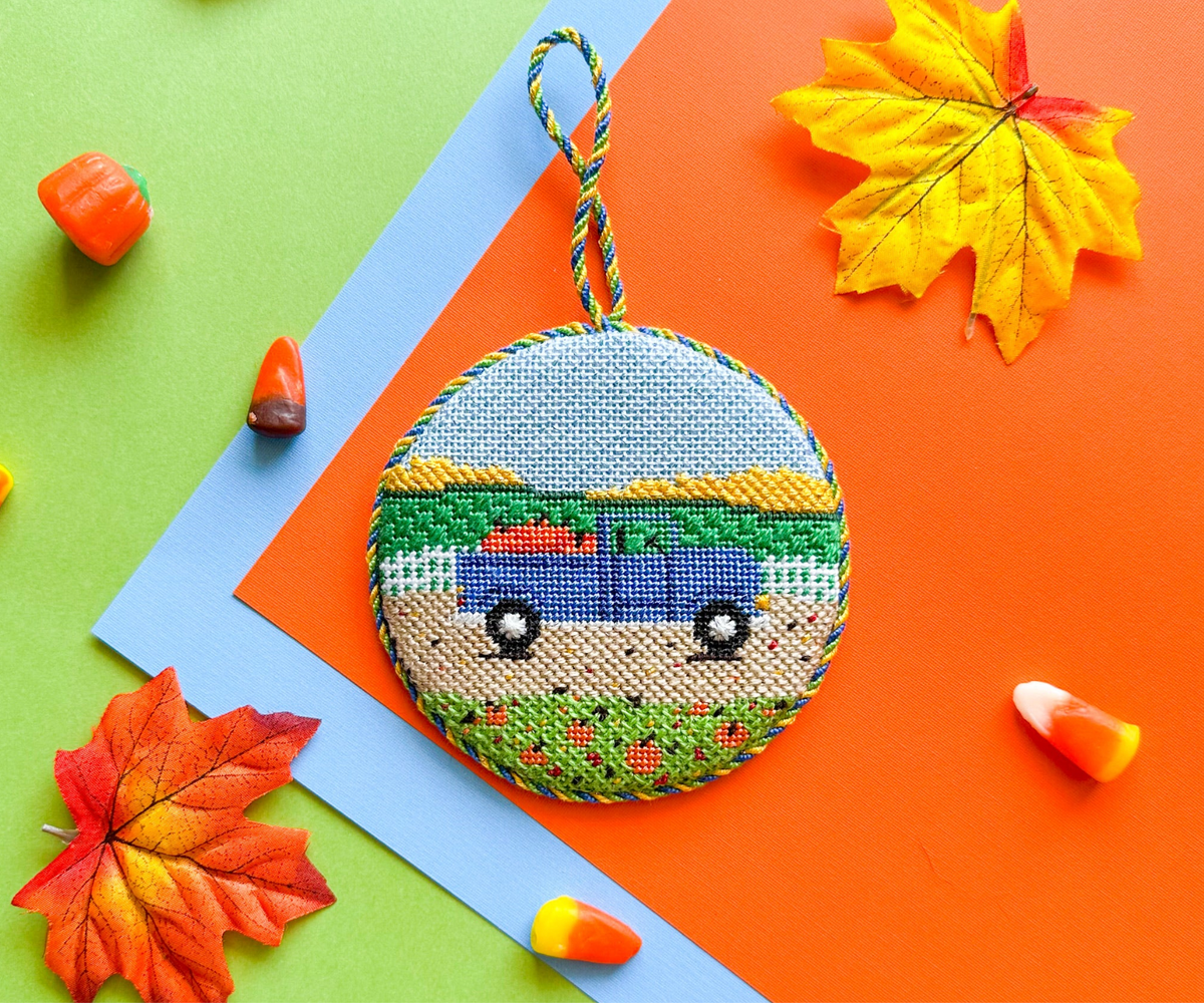 Fall Pumpkin Truck | Needlepoint Canvas