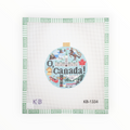 Travel Round - Canada needlepoint canvas by Bradley Needlepoint Company