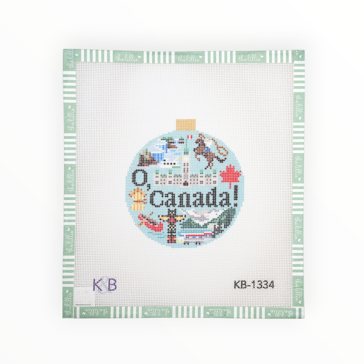 Travel Round - Canada needlepoint canvas by Bradley Needlepoint Company