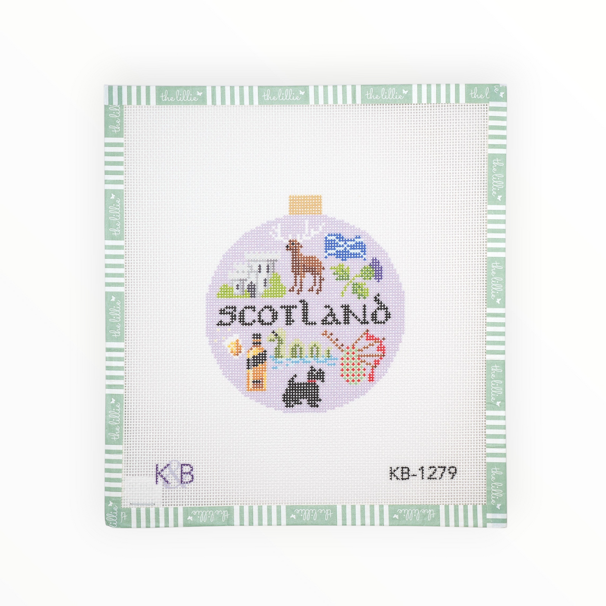 Travel Round - Scotland needlepoint canvas by Bradley Needlepoint Company