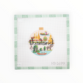 Travel Round - Thailand needlepoint canvas by Bradley Needlepoint Company