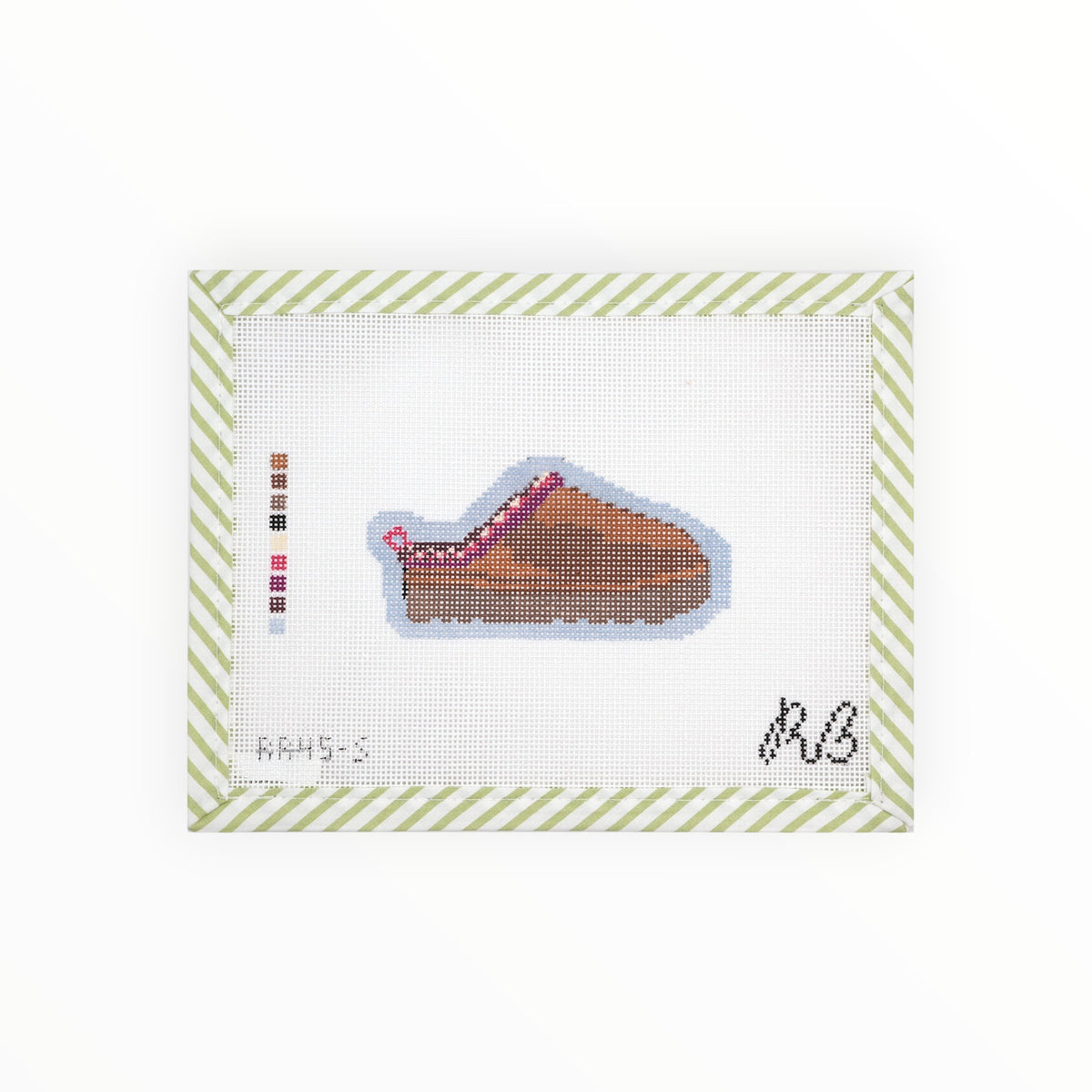 Ugg Slipper needlepoint canvas by Rachel Barri Designs