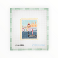 Venetian Gondola Travel Stamp needlepoint canvas by Stitch Style