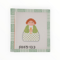Glass of Champagne Angel needlepoint canvas by KCN Designers, 18 mesh
