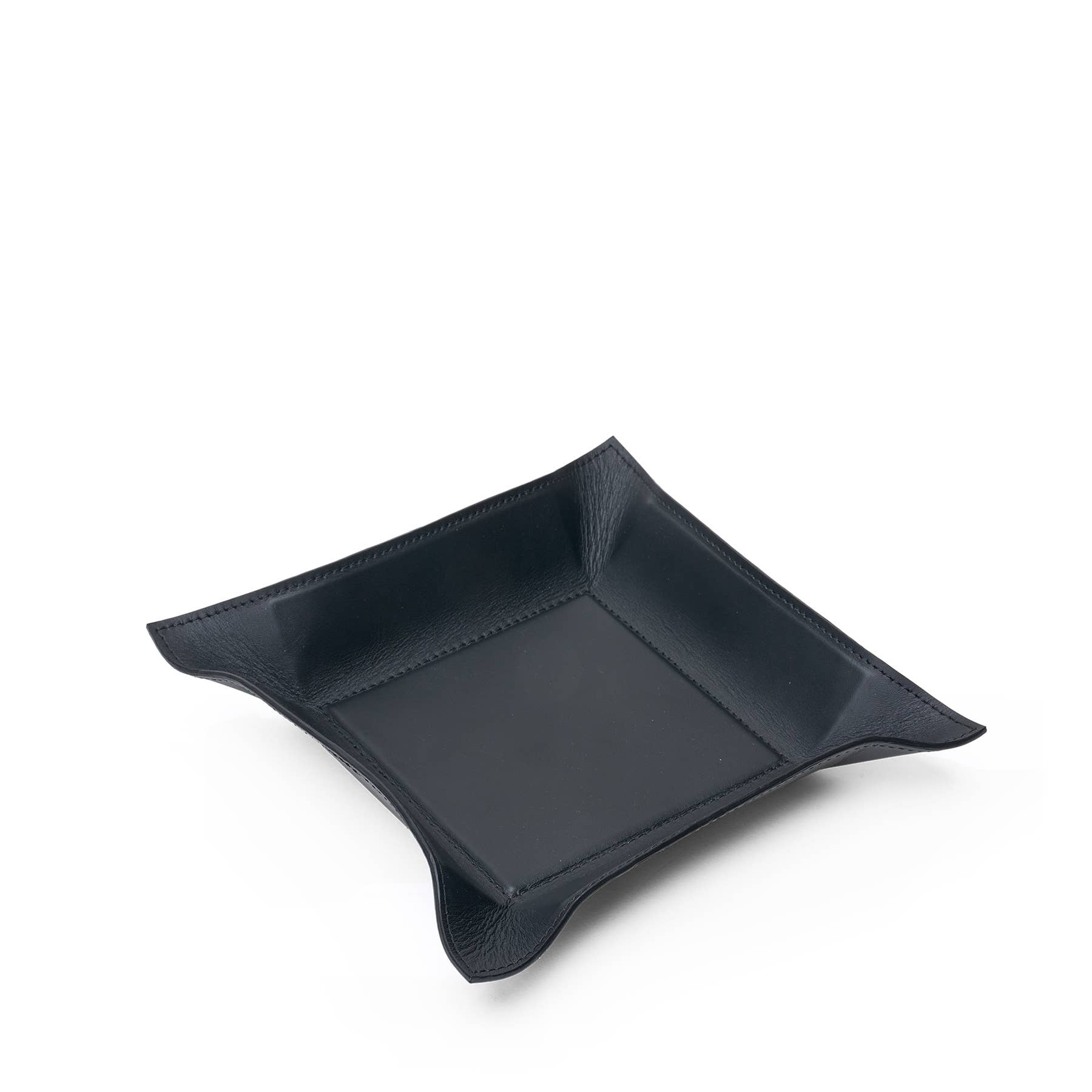 WIP Leather Valet Tray: Onyx