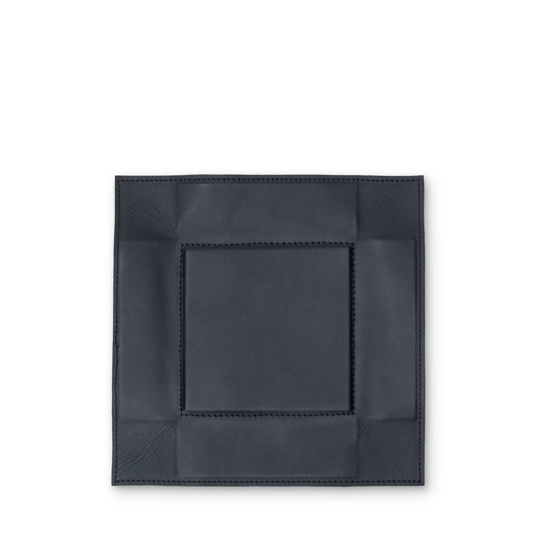 WIP Leather Valet Tray: Onyx