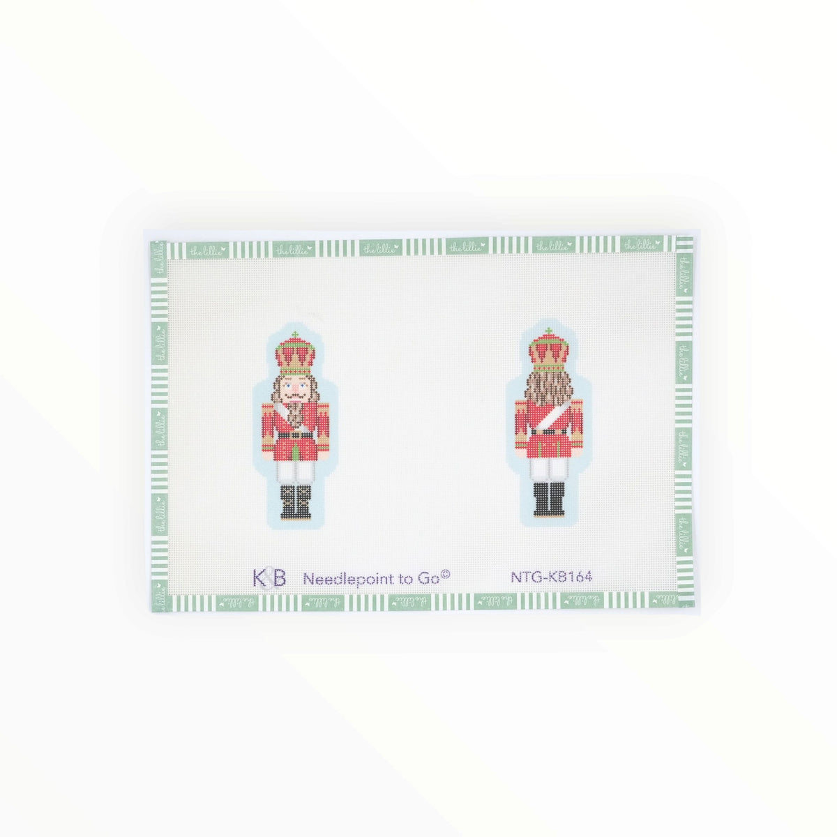 Double-Sided Nutcracker Ornament – Red | Needlepoint Canvas