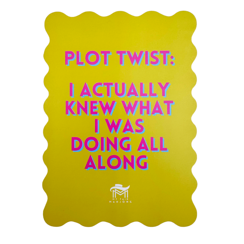 Mahjong Shuffle Card – Plot Twist (Yellow)