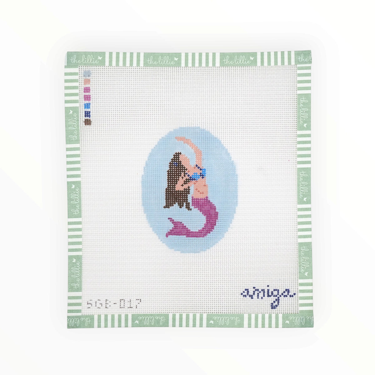Mini Mermaid - Serena | Needlepoint Canvas