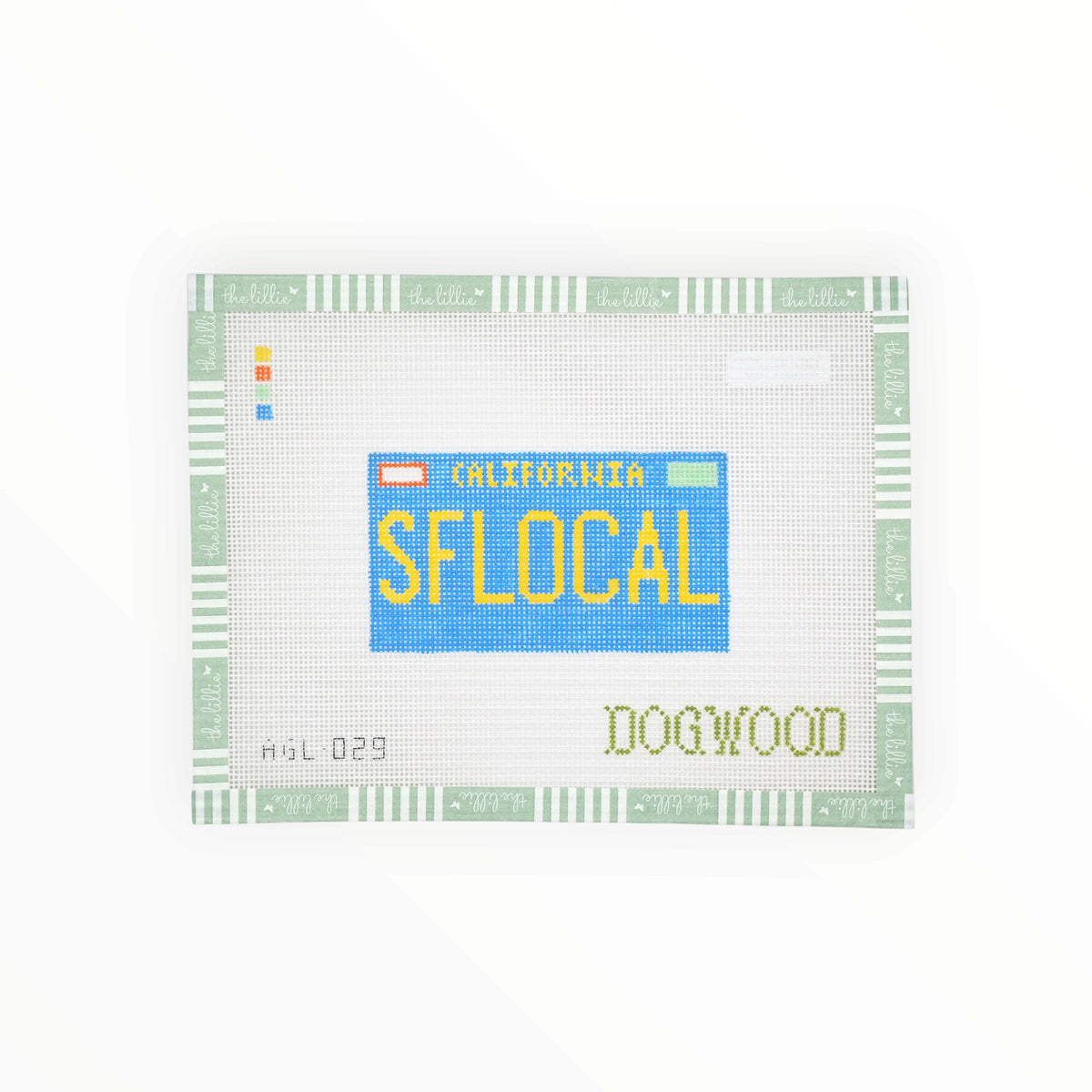 SF Local License Plate | Needlepoint Canvas