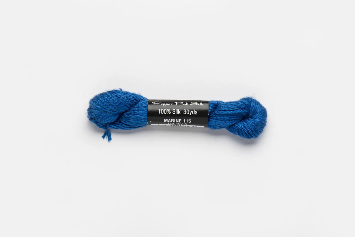 Pepper Pot Silk 115 Marine - needlepoint silk thread