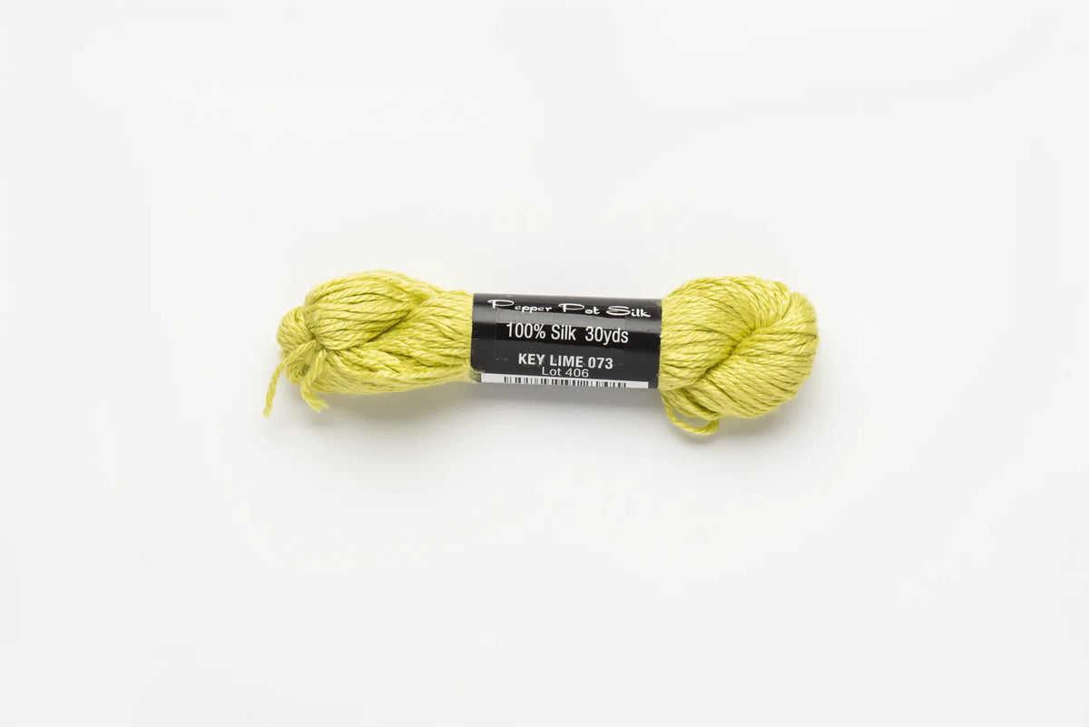 Pepper Pot Silk 73 Key Lime - needlepoint silk thread
